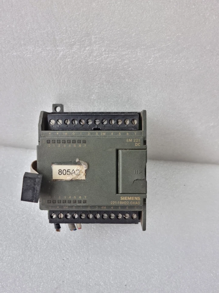 SIEMENS EM 221 DC 6ES7 221-1BH22-0XA0 DIGITAL INPUT MODULE 24VDC MADE IN GERMANY